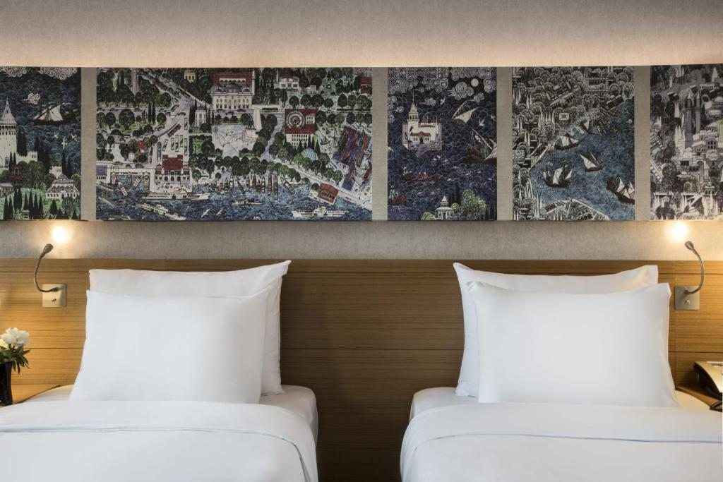 Двухместный (Улучшенный двухместный номер с 2 отдельными кроватями) отеля Park Dedeman Levent, Стамбул