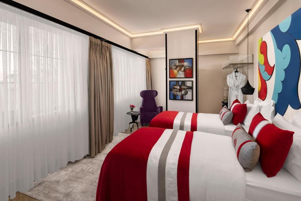 Двухместный (Улучшенный двухместный номер с 2 отдельными кроватями) отеля Sura Hagia Sophia, Стамбул
