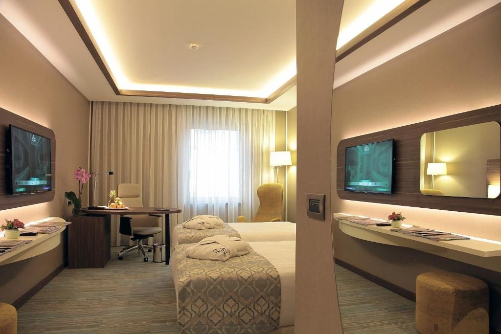 Двухместный (Улучшенный двухместный номер с 2 отдельными кроватями) отеля Bricks Airport Hotel İstanbul, Стамбул