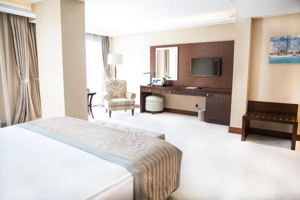 Двухместный (Двухместный номер Делюкс с 1 кроватью или 2 отдельными кроватями) отеля Clarion Hotel & Suites Istanbul Sisli, Стамбул