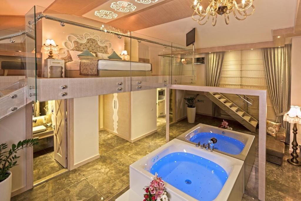 Двухместный (Номер с кроватью размера «king-size») курортного отеля Xperia Saray Beach Hotel - All Inclusive, Алания