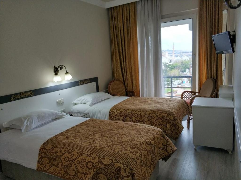 Двухместный (Двухместный номер Делюкс с 1 кроватью и балконом, вид на море) отеля Hali, Стамбул