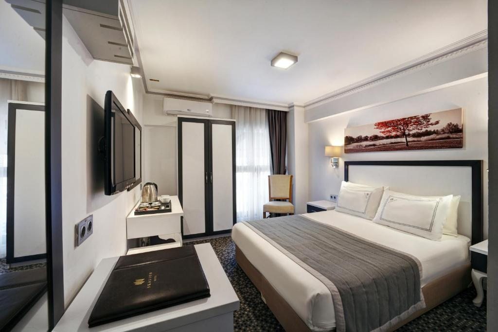 Двухместный (Двухместный номер с 1 кроватью или 2 отдельными кроватями, вид на город) отеля Skalion Hotel & SPA, Стамбул