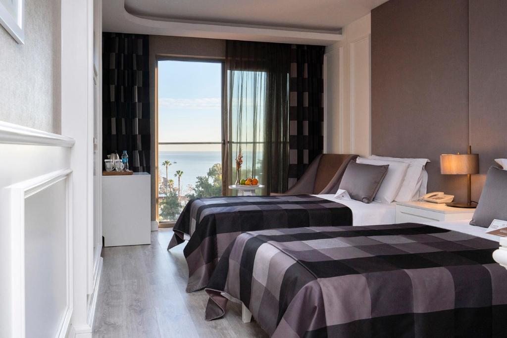 Двухместный (Двухместный номер с 1 кроватью, вид на море) отеля Sky Kamer Hotel Antalya, Анталия