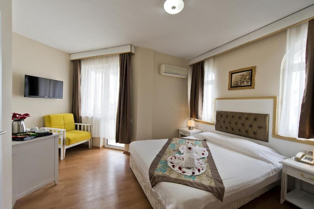 Двухместный (Стандартный двухместный номер с 1 кроватью или 2 отдельными кроватями) отеля Green Beyza Hotel, Анталия