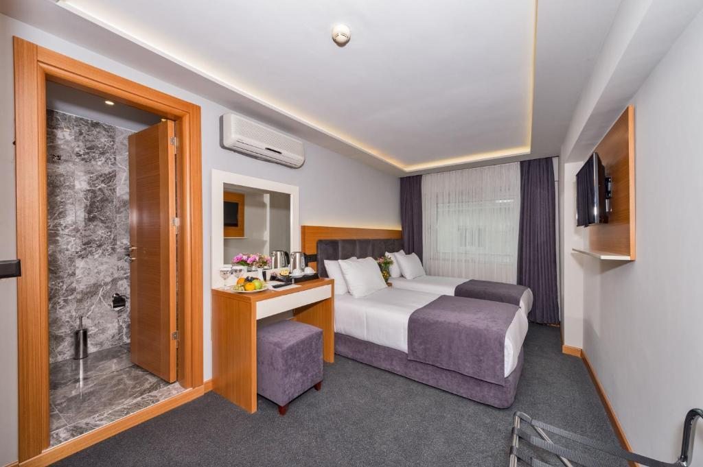 Двухместный (Двухместный номер с 1 кроватью или 2 отдельными кроватями) отеля Bergama Hotel, Стамбул