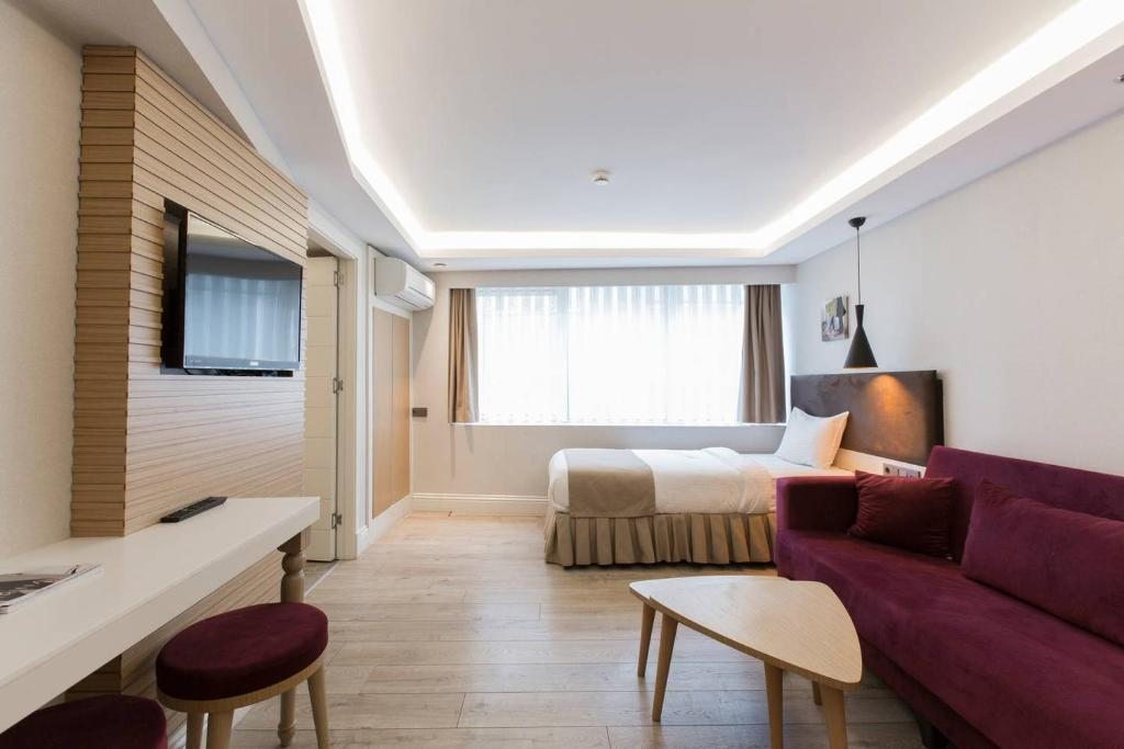 Сьюит (Апартаменты Делюкс с 1 спальней — Мини-кухня) апарт-отеля Carina Park Suites, Стамбул