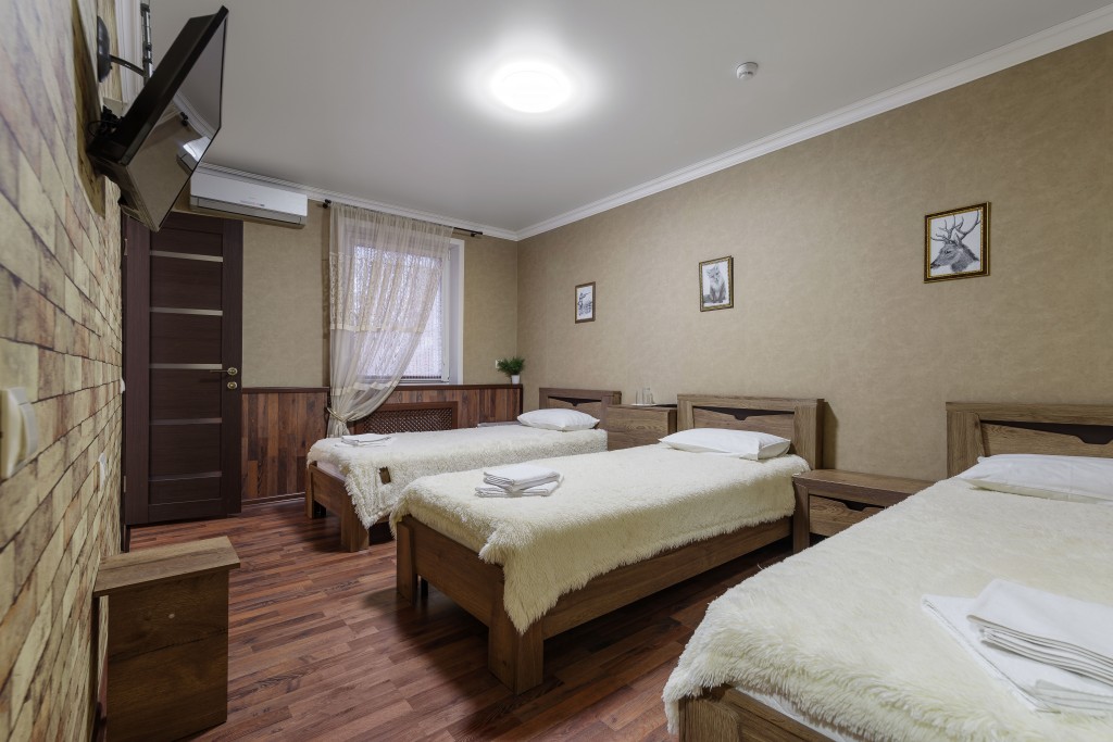 Трехместный (Стандарт, С 3 отдельными кроватями) гостиницы Шале, Воронеж