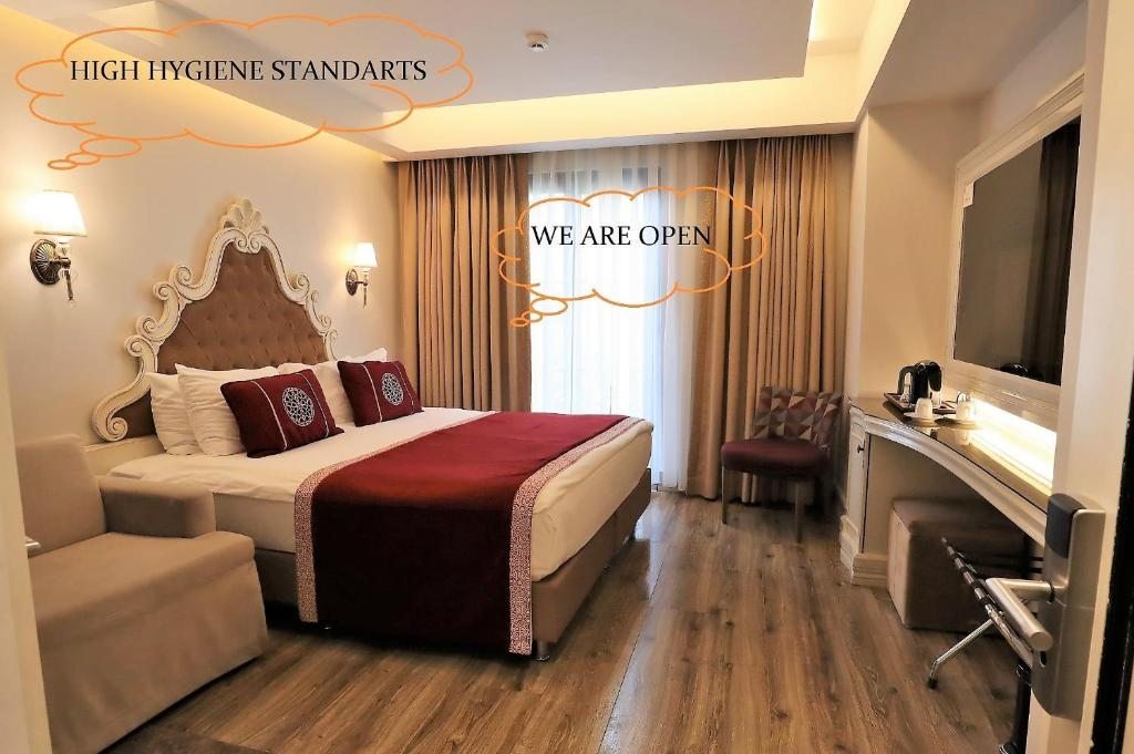 Трехместный (Двухместные номер с 1 дополнительной кроватью) отеля Anthemis Hotel, Стамбул