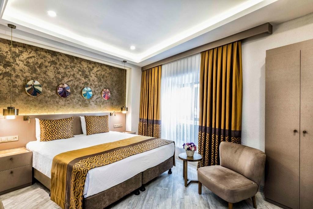 Двухместный (Стандартный двухместный номер с 1 кроватью или 2 отдельными кроватями) отеля Ayramin Hotel Taksim, Стамбул