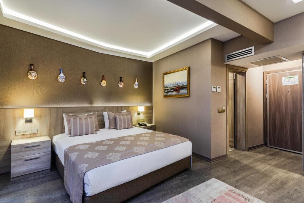 Двухместный (Улучшенный двухместный номер с 1 кроватью и турецкой баней площадью 25 м²) отеля Ayramin Hotel Taksim, Стамбул