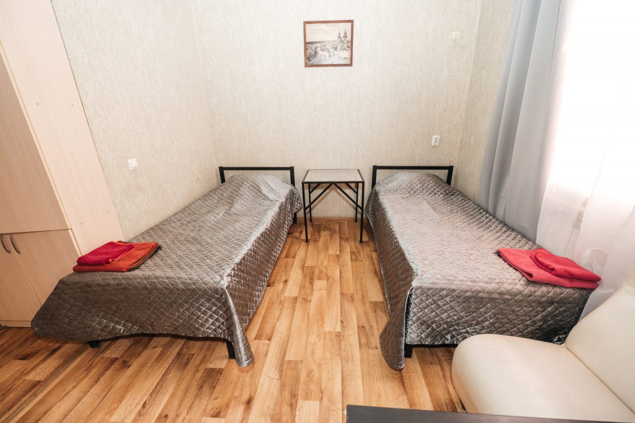 Двухместный (Стандарт с 2 кроватями), Гостиница Придорожная