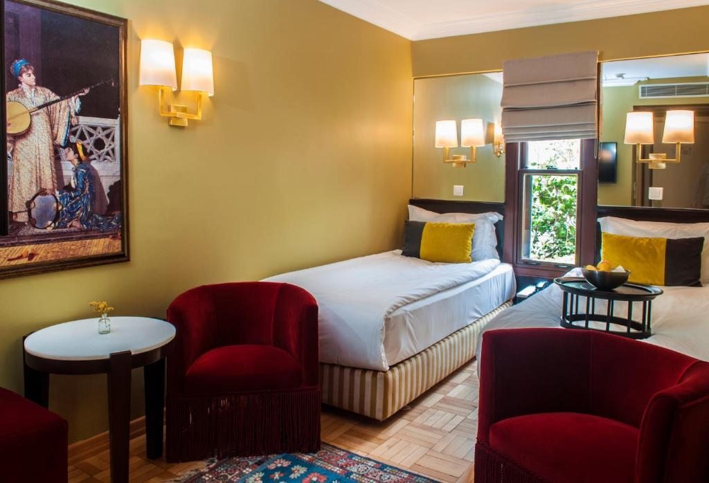 Двухместный (Стандартный двухместный номер с 2 отдельными кроватями) отеля Hotel Ibrahim Pasha, Стамбул