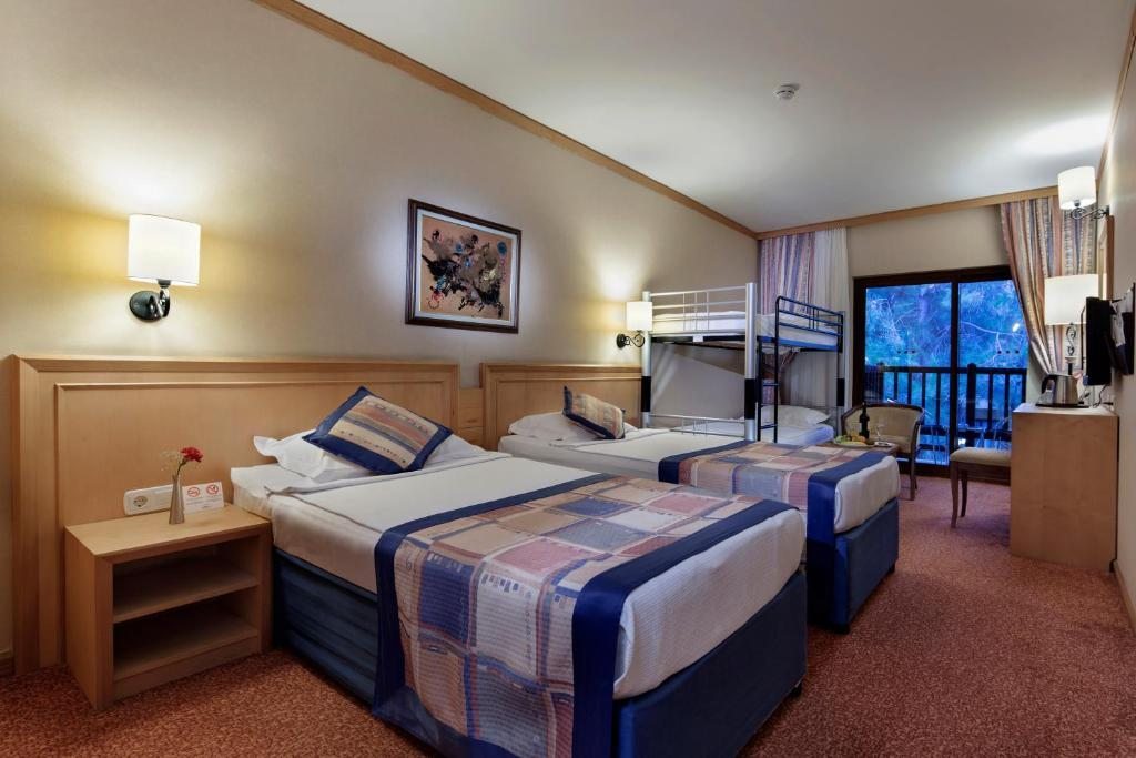 Двухместный (Стандартный двухместный номер с 1 кроватью или 2 отдельными кроватями, вид на море) курортного отеля Alba, Сиде