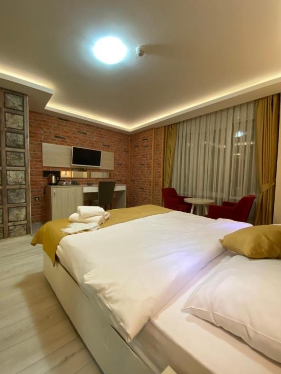 Двухместный (Двухместный номер с 1 кроватью и видом на горы) отеля Gold Mina Otel, Трабзон