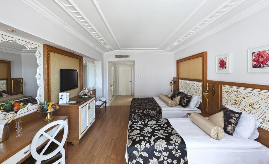 Двухместный (Двухместный номер с 1 кроватью или 2 отдельными кроватями и боковым видом на море) курортного отеля Crystal Palace Luxury Resort & Spa, Сиде