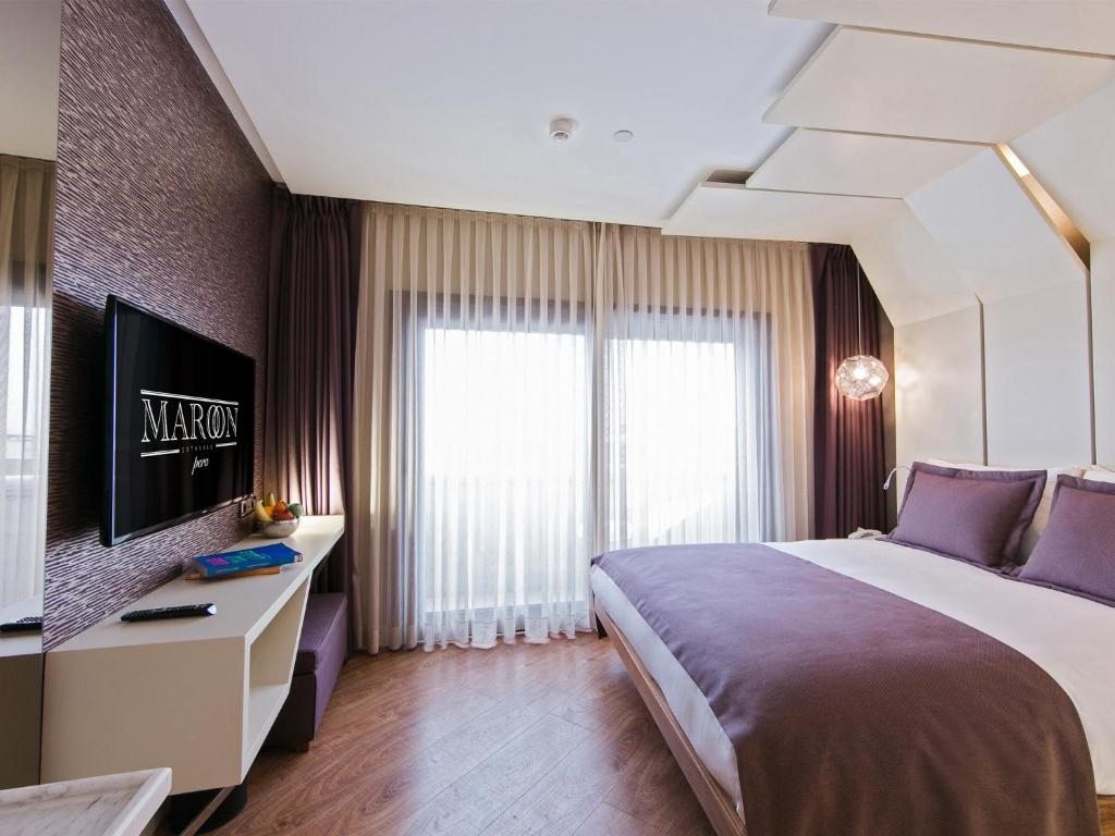 Двухместный (Номер Делюкс с видом на город) отеля Maroon Hotel Pera, Стамбул