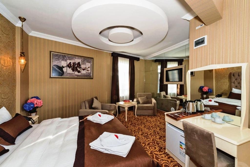 Двухместный (Двухместный номер с 1 кроватью или 2 отдельными кроватями) отеля Montagna Hera Hotel, Стамбул