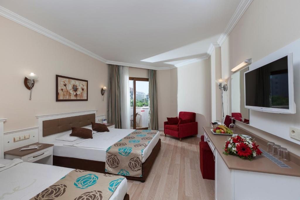 Двухместный (Стандартный двухместный номер с 1 кроватью) отеля Primasol Hane Family Resort, Сиде
