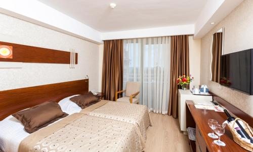 Двухместный (Стандартный двухместный номер с 1 кроватью или 2 отдельными кроватями) курортного отеля Side Star Beach, Сиде