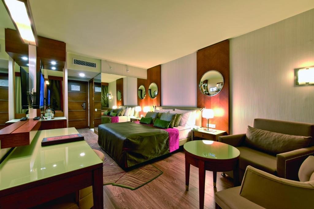 Двухместный (Двухместный номер с 1 кроватью или 2 отдельными кроватями и видом на море) курортного отеля Side Star Elegance, Сиде