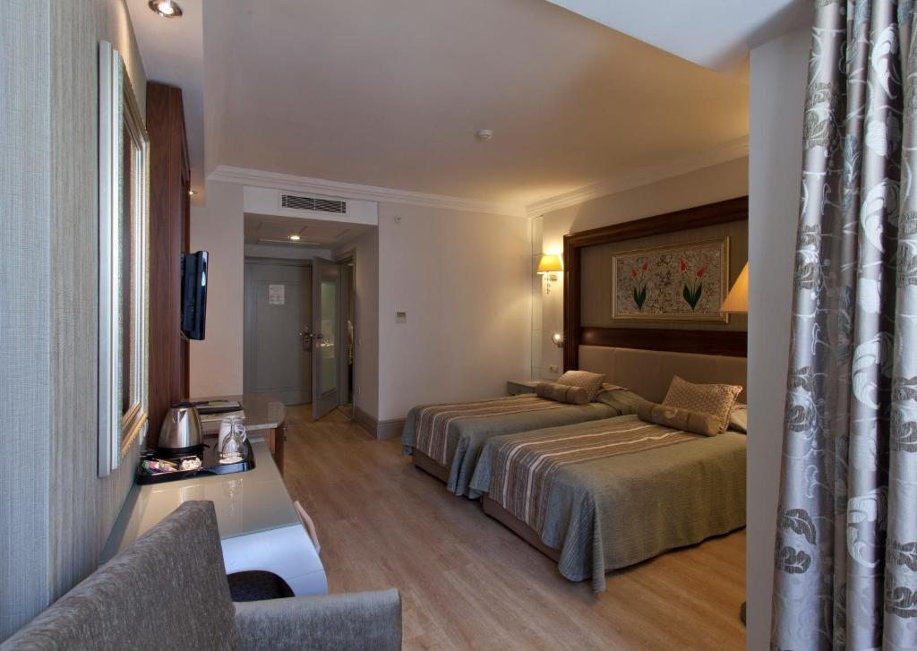 Двухместный (Двухместный номер с 1 кроватью или 2 отдельными кроватями, вид на сад) курортного отеля Side Star, Сиде