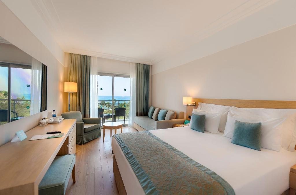 Двухместный (Двухместный номер Делюкс с 1 кроватью и видом на море) курортного отеля Turquoise, Сиде