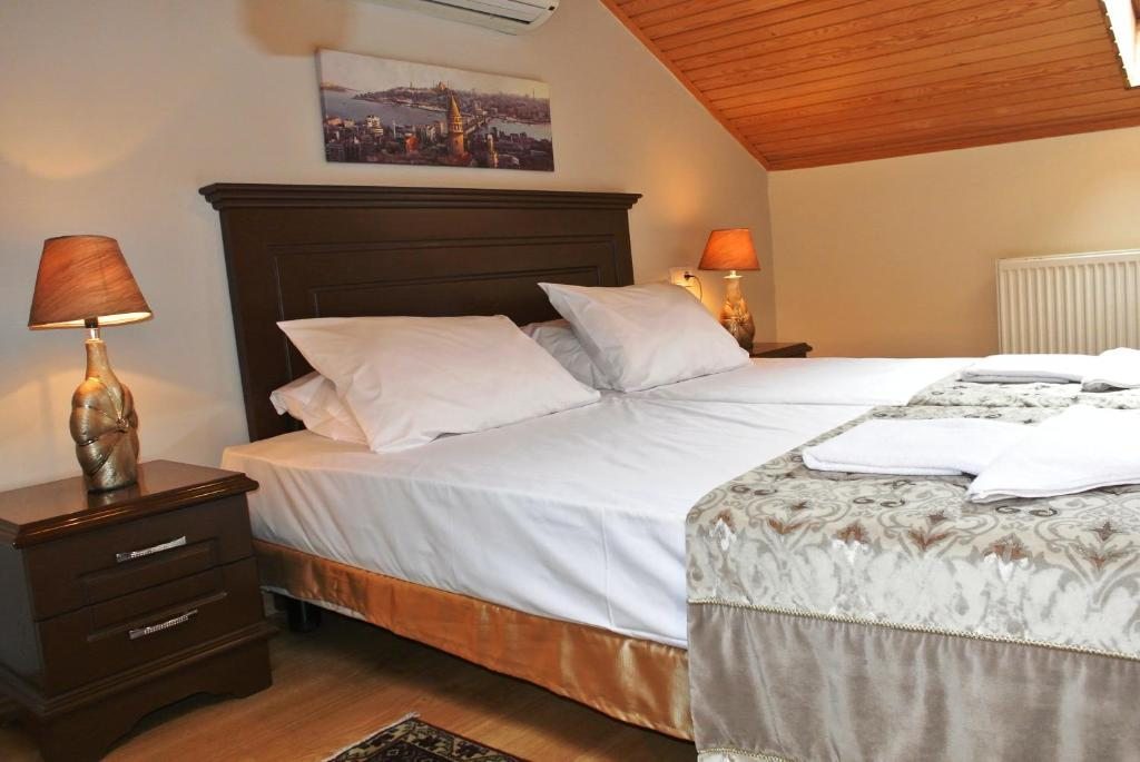 Двухместный (Бюджетный двухместный номер с 1 кроватью или 2 отдельными кроватями) апарт-отеля Emirhan Inn Apart Hotel, Стамбул