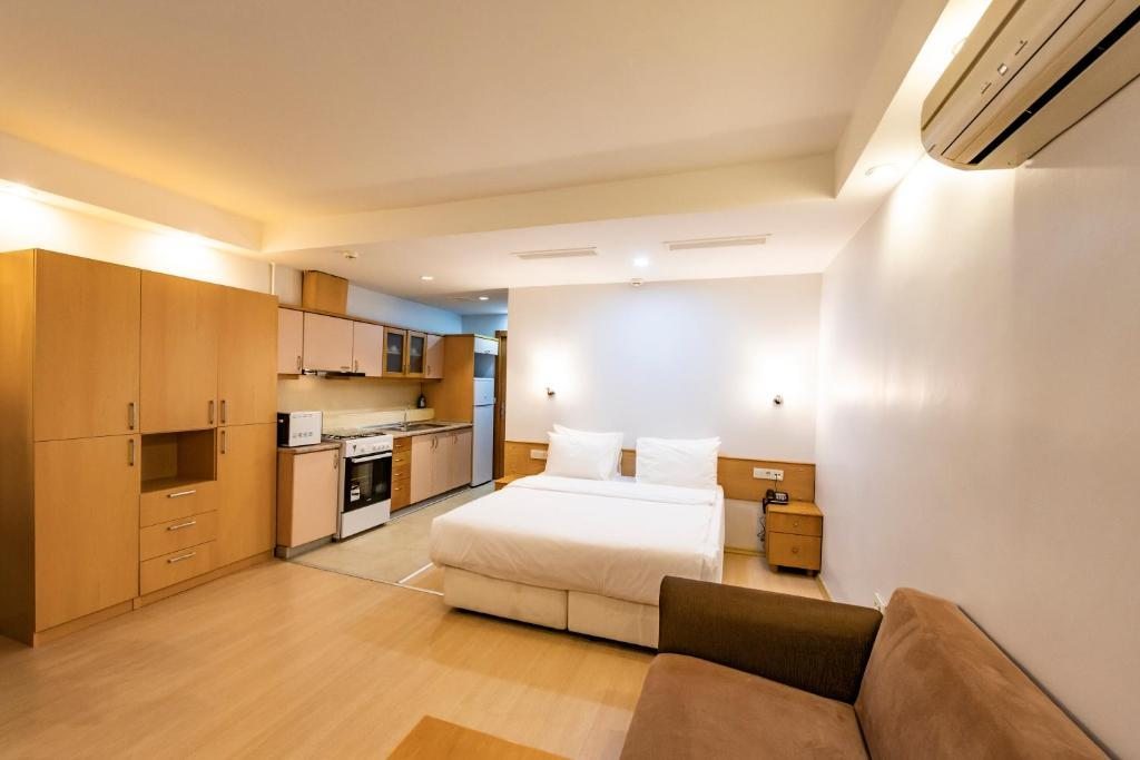Четырехместный (Апартаменты с 1 спальней на 1 этаже) апарт-отеля Entes Apart, Стамбул