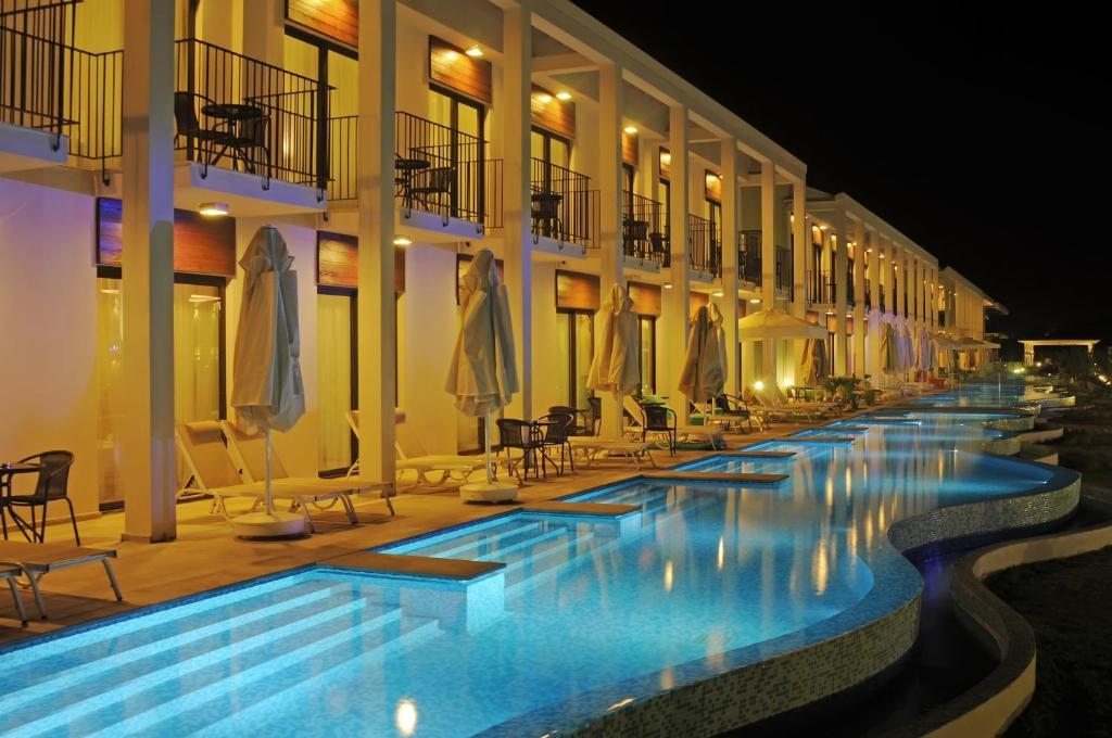 Двухместный (Двухместный номер с 1 кроватью или 2 отдельными кроватями, доступ к бассейну) курортного отеля Jiva Beach, Фетхие