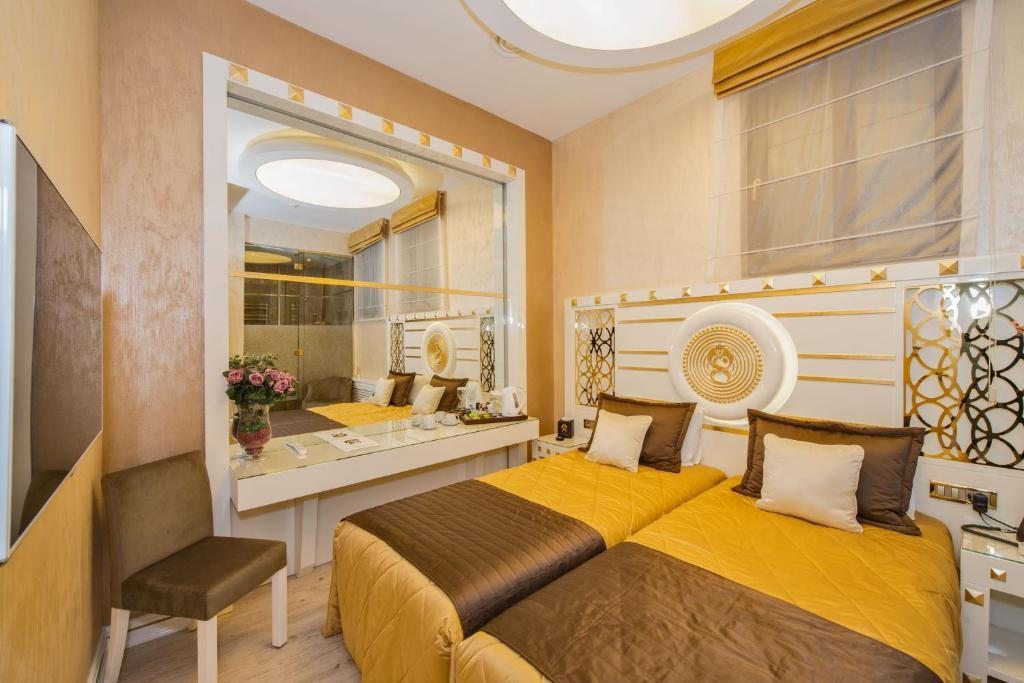 Двухместный (Двухместный номер с 2 отдельными кроватями - Цокольный этаж) отеля The Million Stone Hotel - Special Category, Стамбул