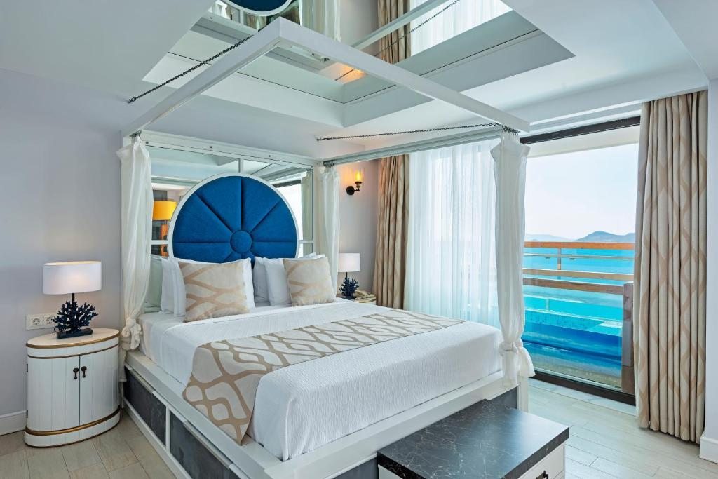 Двухместный (Двухместный номер Делюкс с 1 кроватью и видом на море) отеля Meis Exclusive Hotel, Каш