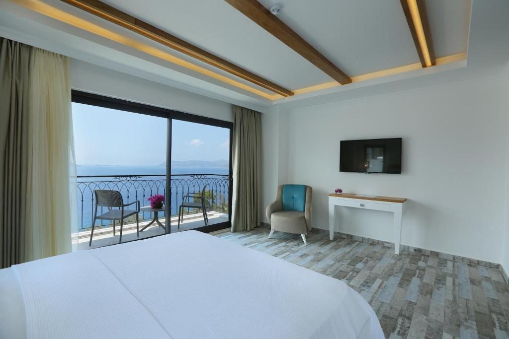 Двухместный (Двухместный номер Делюкс с 1 кроватью и видом на море) отеля Payam Hotel, Каш