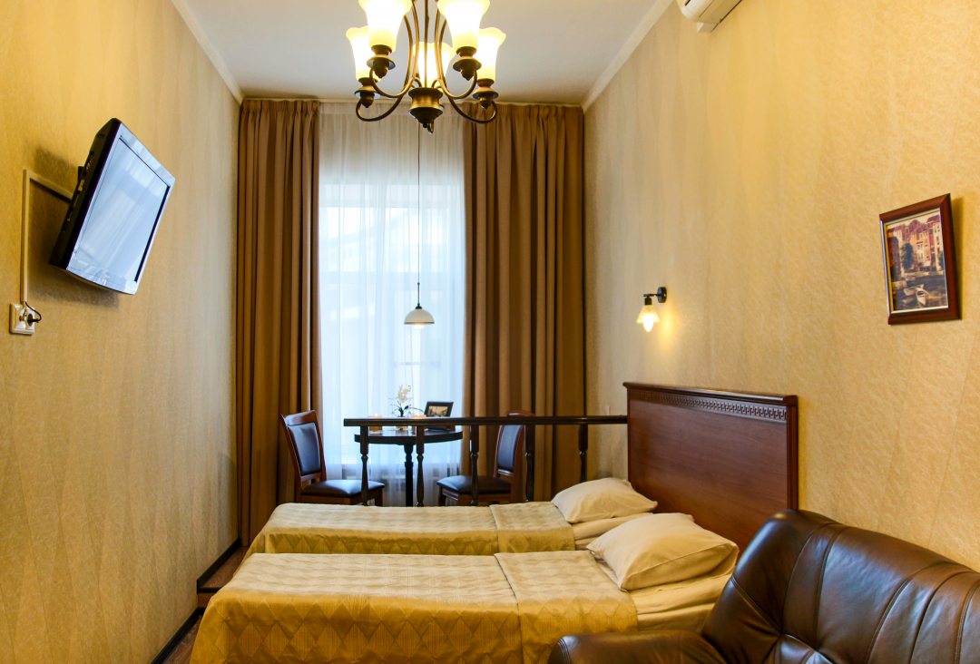 Двухместный (Двухместный номер «Комфорт» с 2 отдельными кроватями и мини-баром) отеля Лиготель, Санкт-Петербург