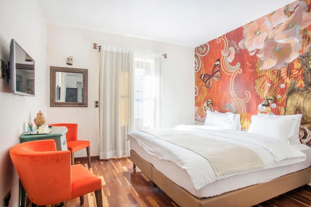 Двухместный (Двухместный номер с 1 кроватью или 2 отдельными кроватями, вид на сад) отеля Cunda Labris Hotel, Айвалык