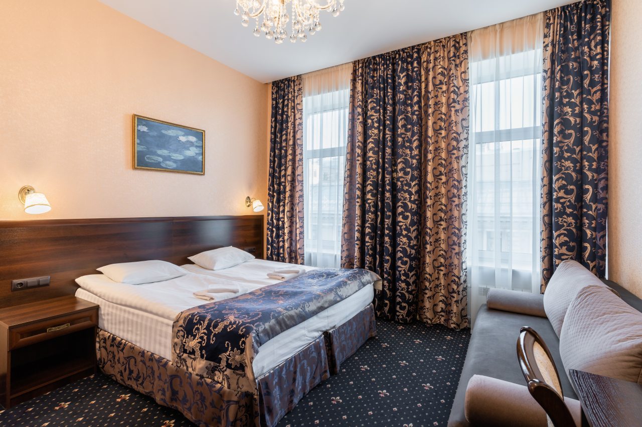 Двухместный (Комфорт, С 1 кроватью или 2 отдельными кроватями) отеля Сапфир, Санкт-Петербург