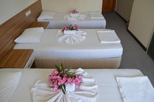 Трехместный (Стандартный трехместный номер (3 односпальные кровати)) отеля Seda Hotel, Айвалык