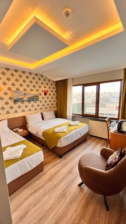 Двухместный (Двухместный номер Делюкс с 1 кроватью - Вид на море) отеля Bosphorus Old City Hotel, Стамбул