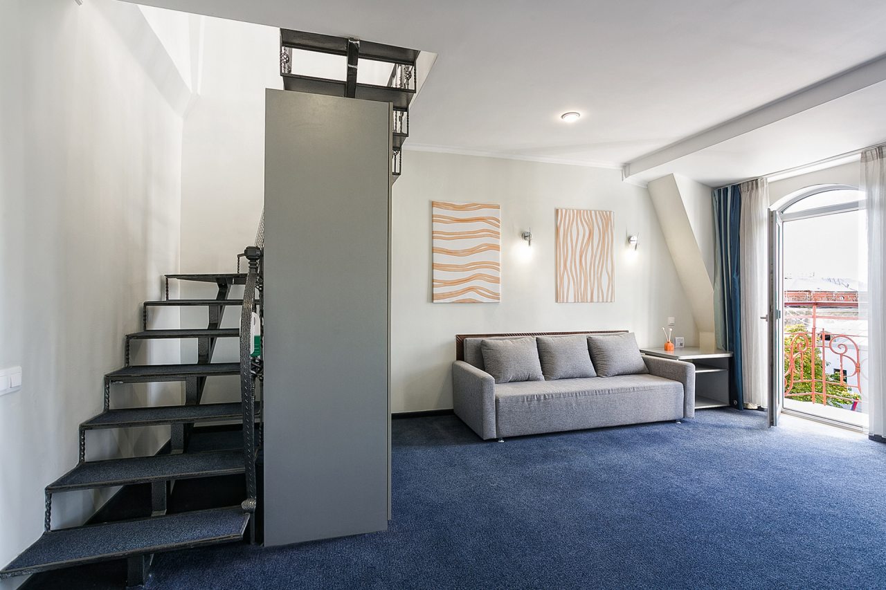 Сьюит (Двухуровневый люкс с видом на море), Отель Бристоль