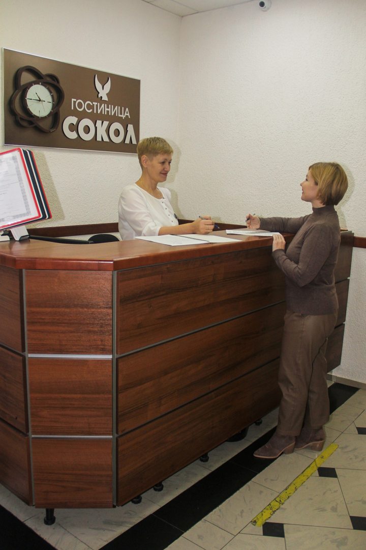 Круглосуточная стойка регистрации, Мини-гостиница Сокол
