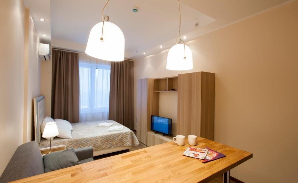 Двухместный (Двухместный номер Делюкс с 1 кроватью или 2 отдельными кроватями) апарт-отеля Hotel City Apartament, Балашиха