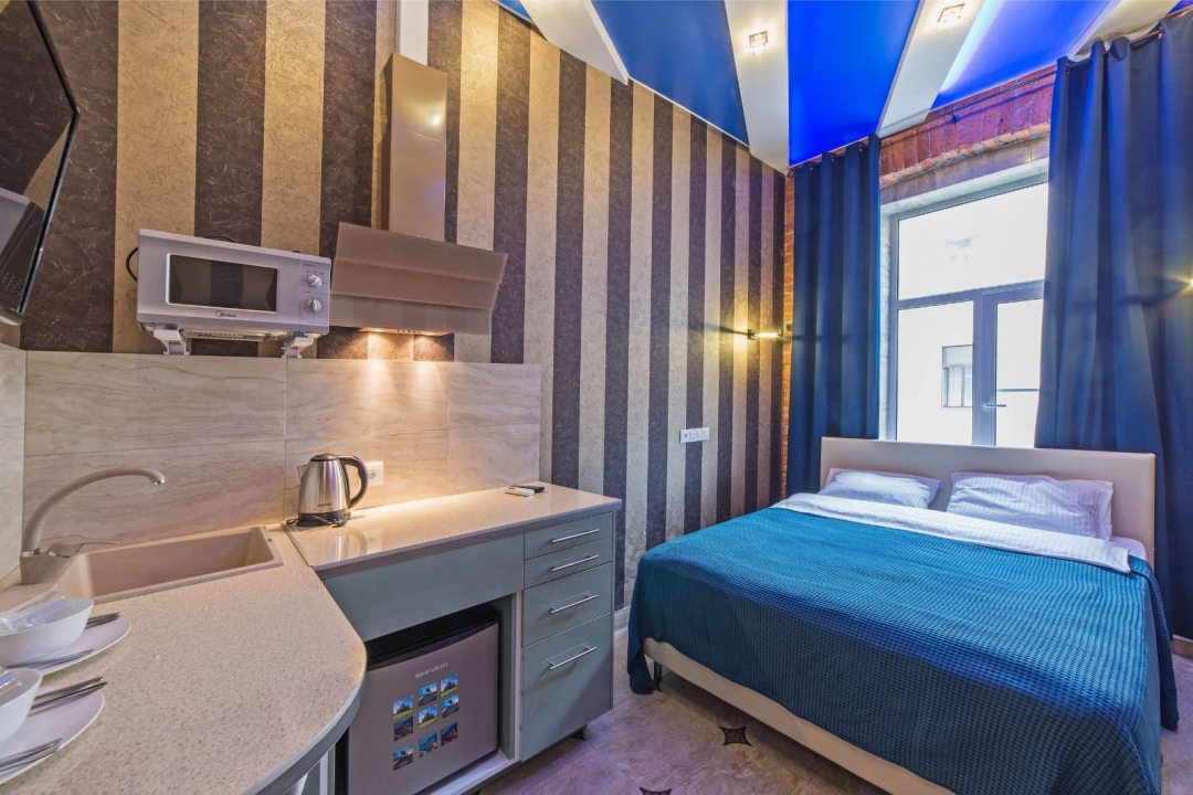 Двухместный (Стандартный номер с одной двуспальной кроватью) мини-отеля Samsonov Hotels, Санкт-Петербург