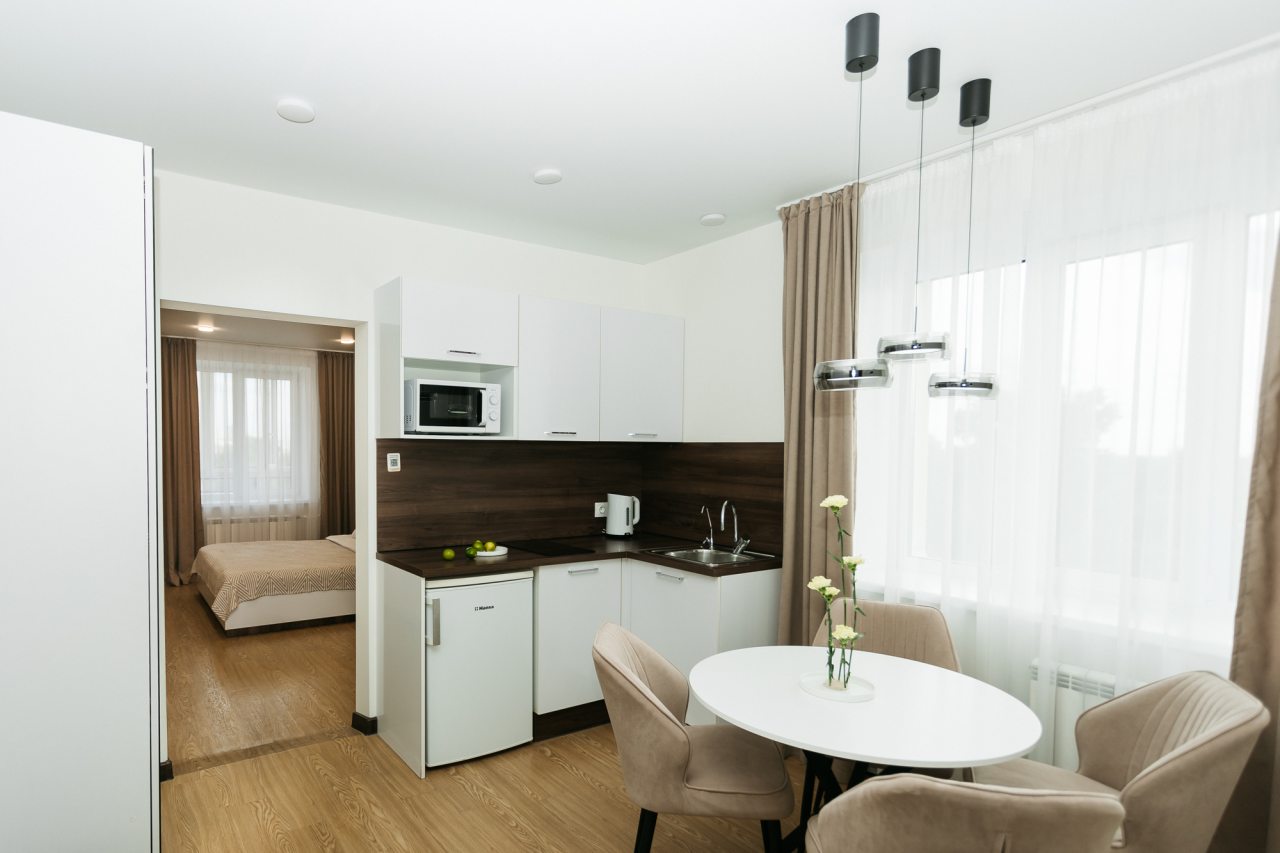 Апартаменты (Семейные трехместные 30 кв.м), Первый Апарт-отель