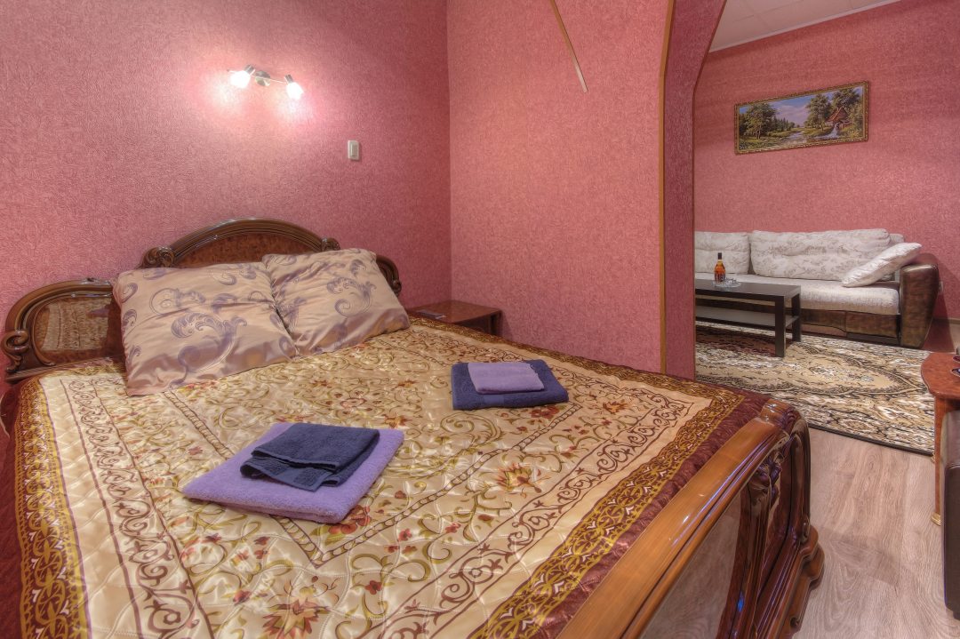 Сьюит (Студио ,С 1 двуспальной кроватью и диван-кроватью) отеля Домашний, Москва