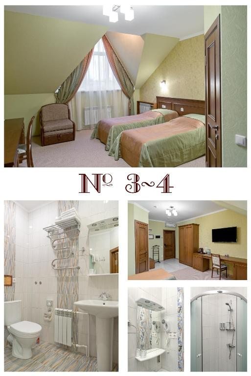 Двухместный (Стандартный номер с 2 односпальными кроватями и диваном) отеля Дарэн, Урюпинск