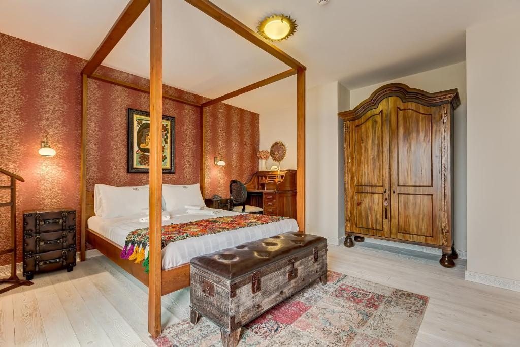 Двухместный (Двухместный номер Делюкс с 1 кроватью и видом на море) отеля Villa Kore Cesme, Чешме