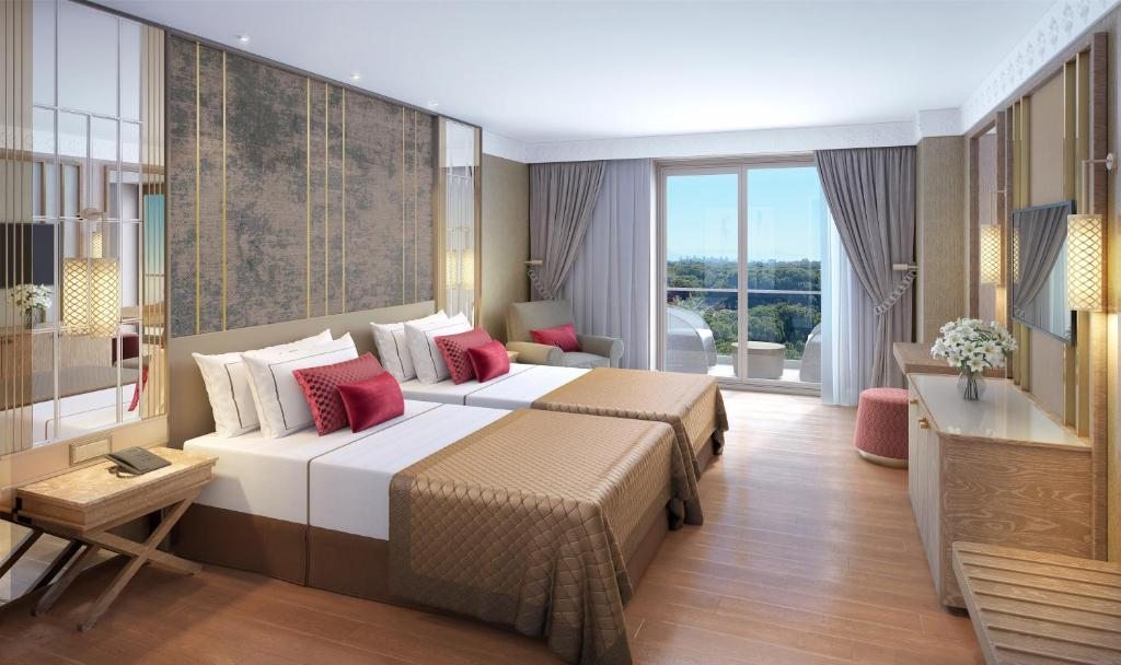 Двухместный (Улучшенный двухместный номер с 1 кроватью или 2 отдельными кроватями и видом на сад) курортного отеля Ela Quality Resort Belek, Белек