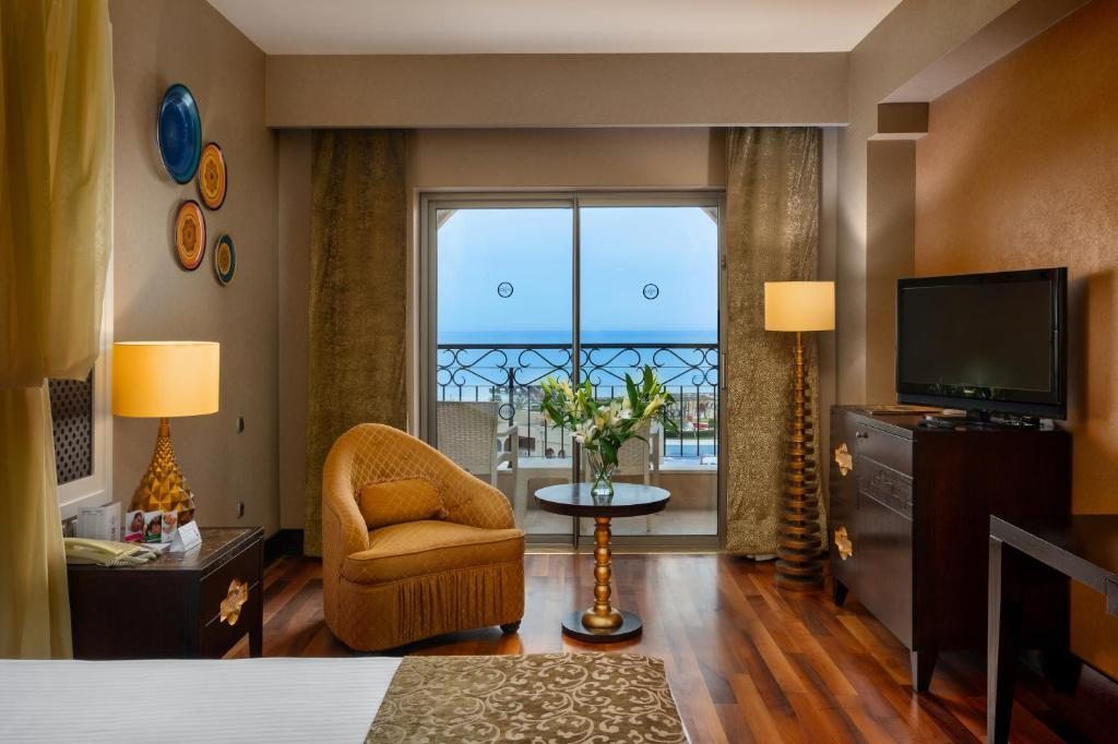 Двухместный (Стандартный двухместный номер с 1 кроватью или 2 отдельными кроватями, вид на море) курортного отеля Spice Hotel & Spa, Белек