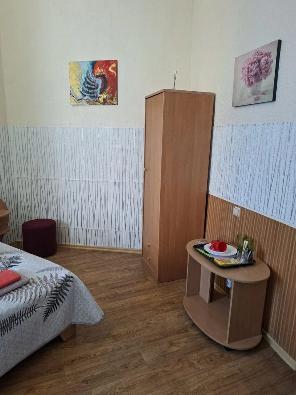 Двухместный (Номер Стандарт с двуспальной кроватью. На 1 этаже), Гостиница Отдых