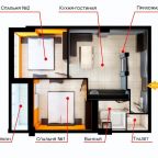 Апартаменты (Апартаменты с 2 спальнями), Апартаменты Hvalana